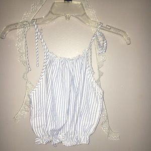 Brandy Melville tie shoulder top